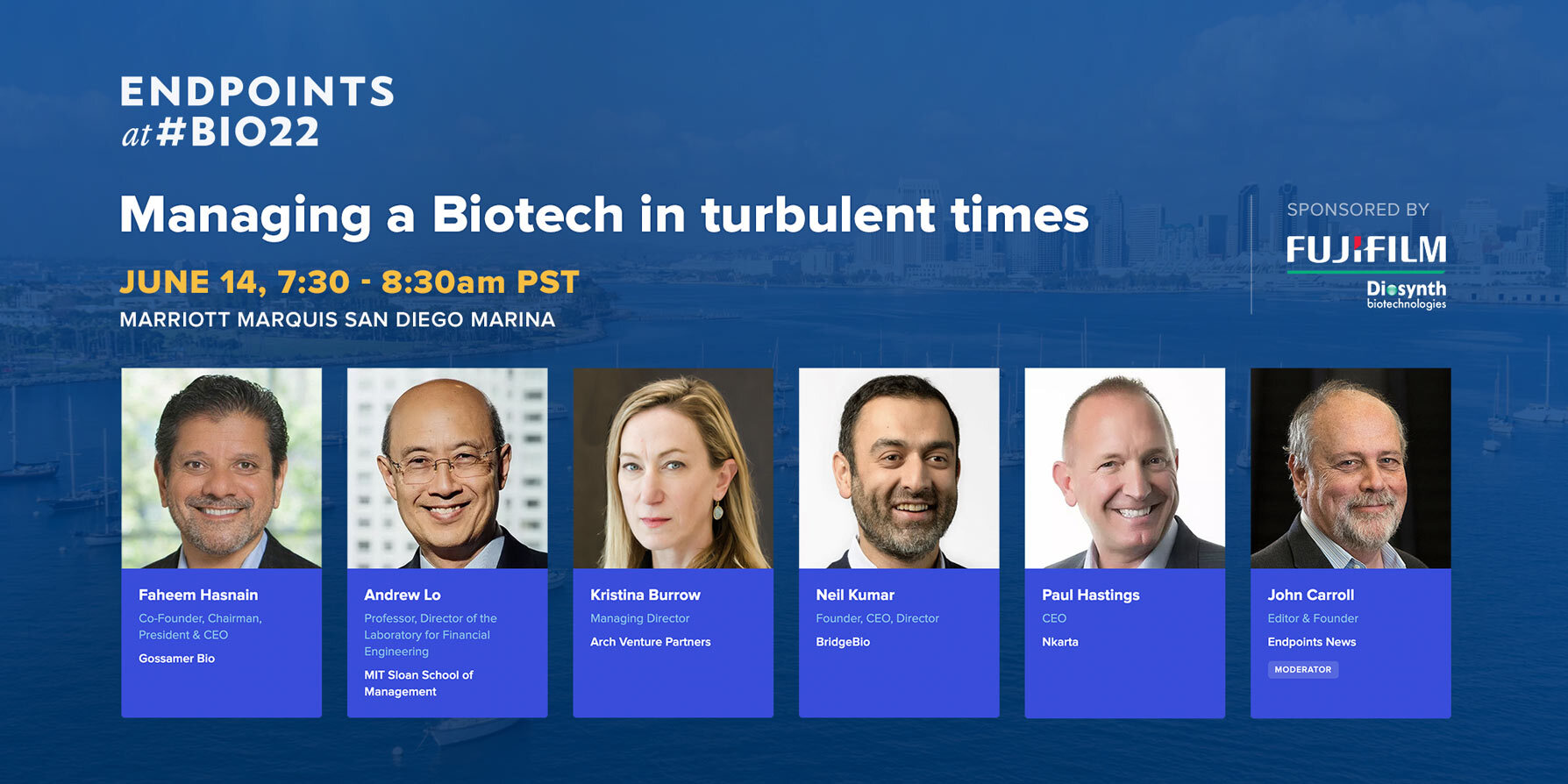 Presenting a live Endpoints News event: Managing a biotech in turbulent times