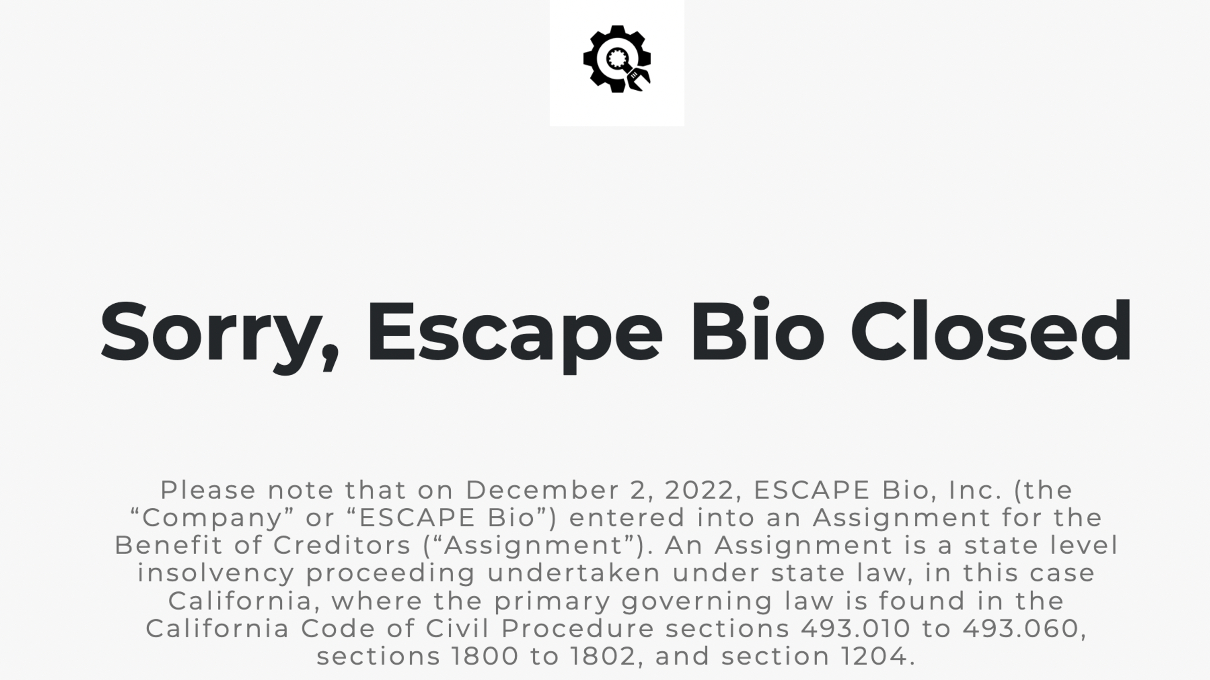 'Sorry, Escape Bio closed': A neurodegenerative upstart exits bid to rival Biogen-Denali